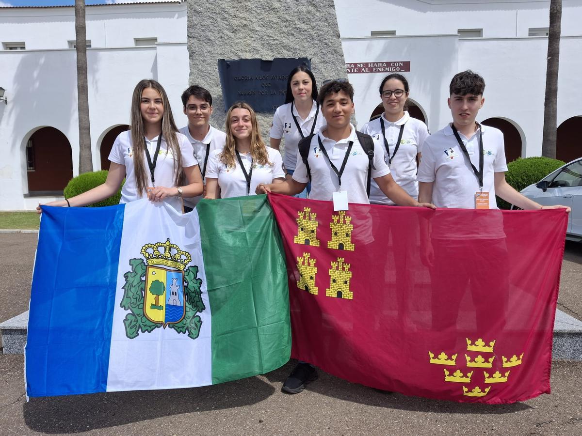 El equipo procedente de Murcia, en la final Cansat.