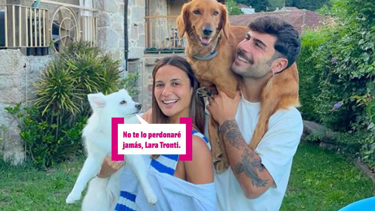 Hugo y Lara con sus perros