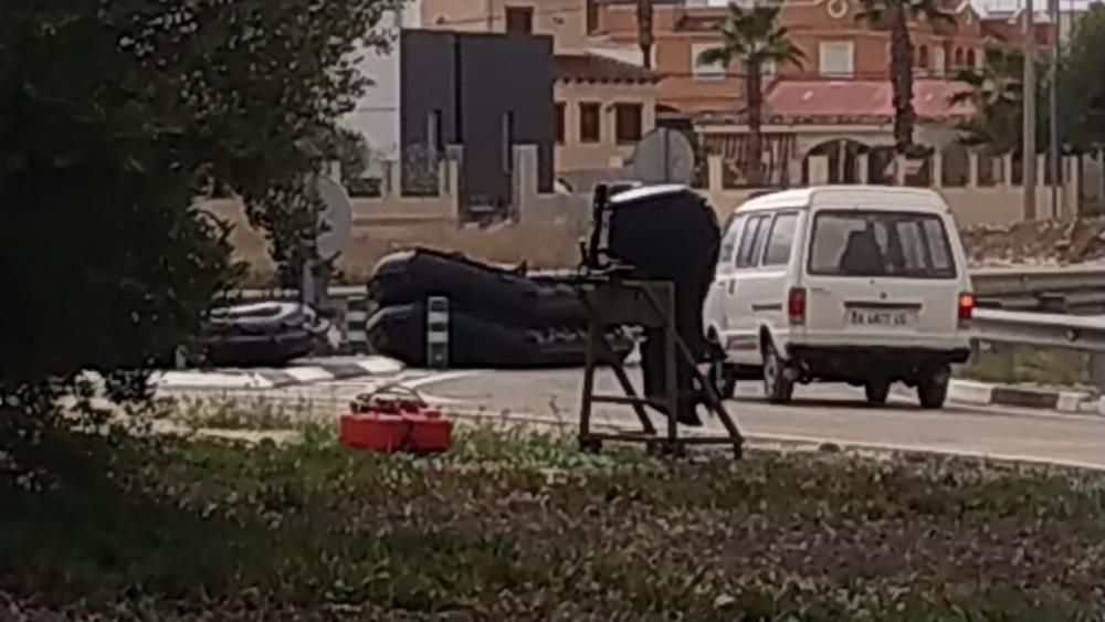 Imagen del despliegue militar en la Vega Baja para auxiliar a vecinos afectados por la gota fría.