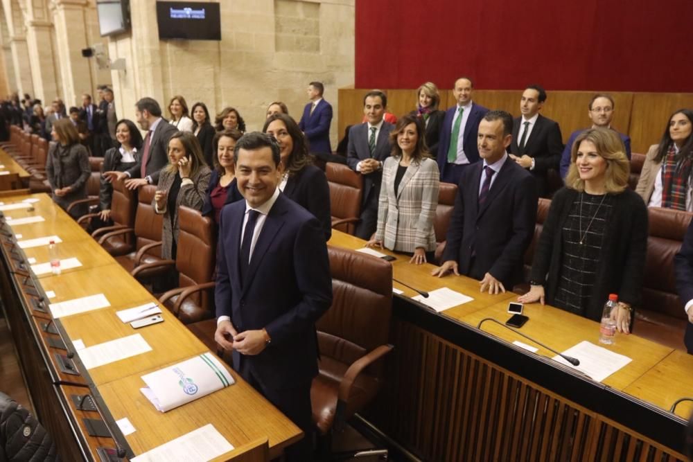 Sesión de investidura de Juanma Moreno como presidente de la Junta de Andalucía