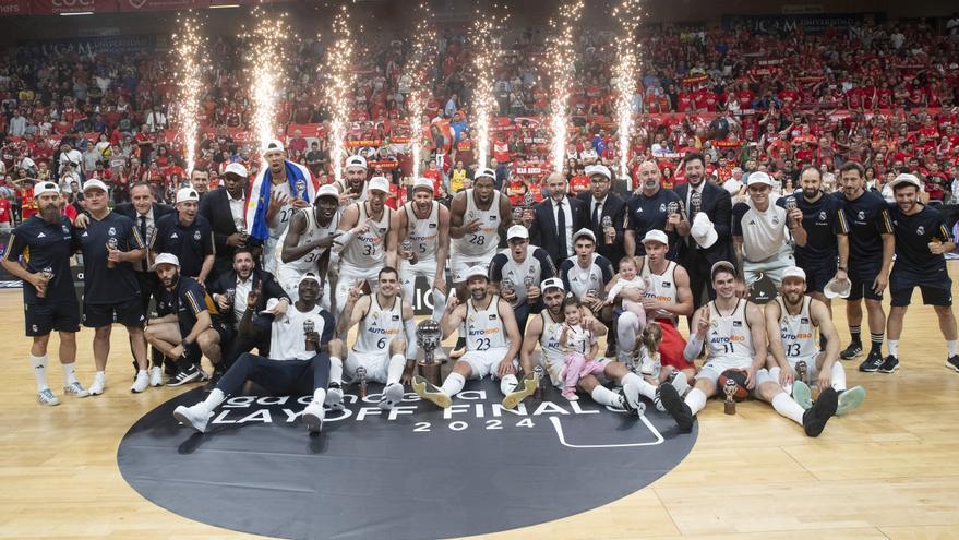 El Madrid, campeón de la ACB ante un UCAM Murcia que cayó con todos los honores