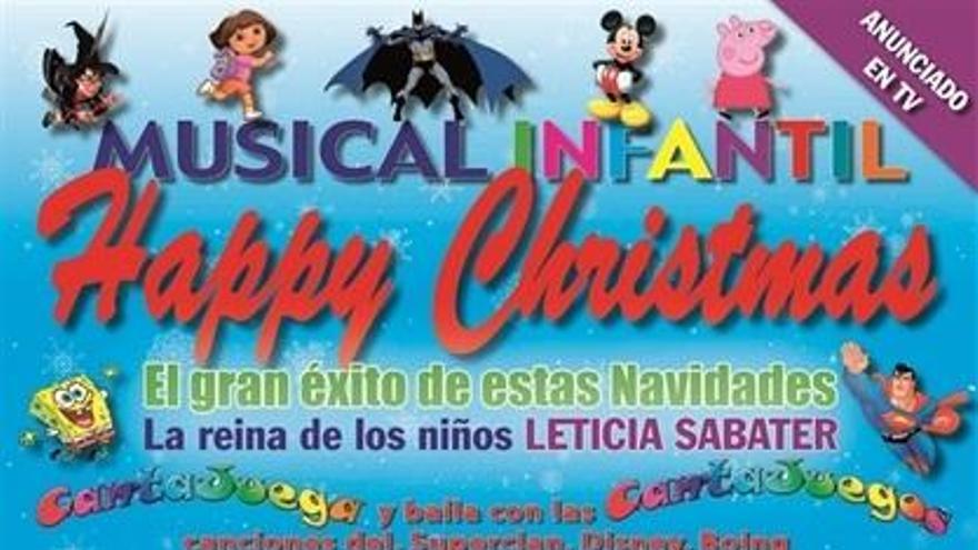 Cartel del espectáculo navideño de Leticia Sabater.