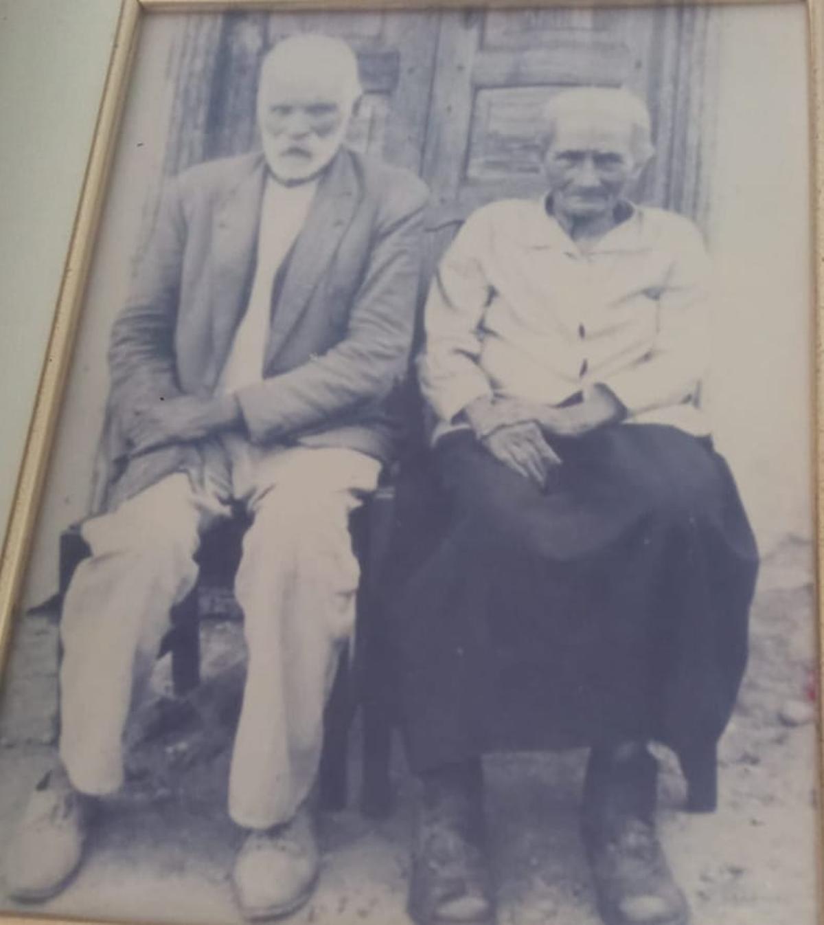 Los abuelos de Candelaria,  Juan Santana Viera y Agustina González