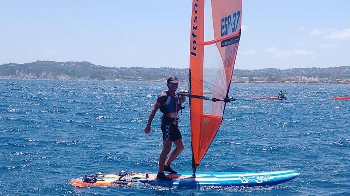 Imagen de Héctor Pérez del Álamo en el Campeonato de España de Raceboard