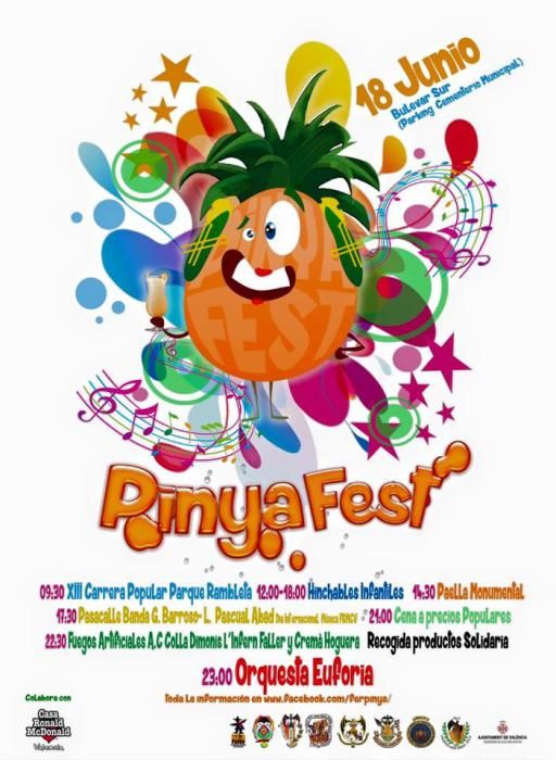 La esperada «Pinya Fest» de ocho fallas, con carrera popular en la Rambleta y jornada completa en el aparcamiento del Cementerio General incluyendo correfoc y la Orquesta Euforia.