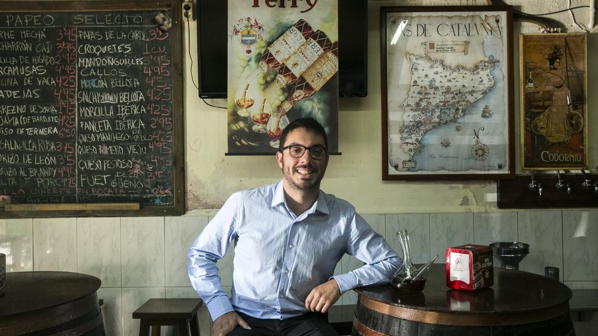 Alberto García Moyano, en Bodega Carol