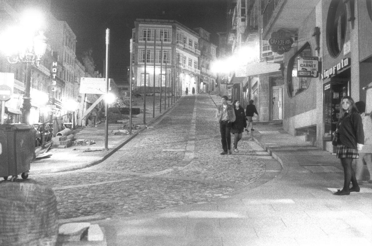 Rúa Laxe en 1994.
