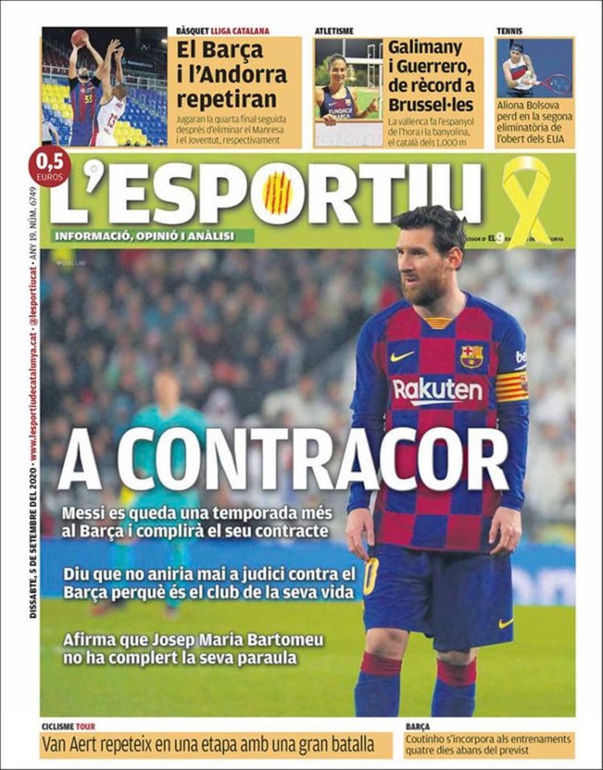Messi se queda: las portadas de la prensa mundial