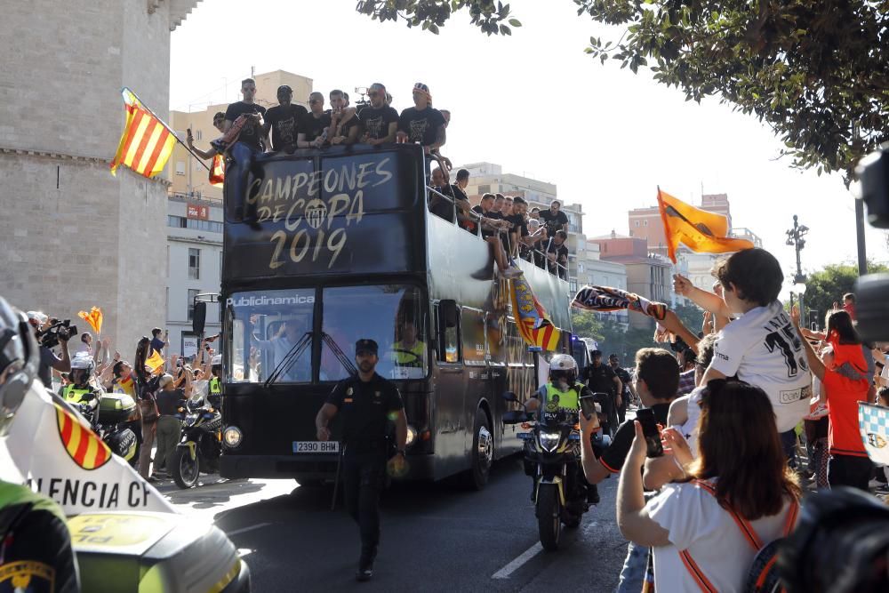 Celebración del Valencia CF campeón de Copa