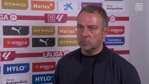 La reacción de Hansi Flick al ser preguntado por la acción polémica