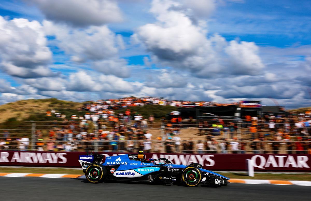 55 SAINZ Carlos (spa), Williams Racing FW48, action during the Formula 1 Dutch Grand Prix 2026, 12th round of the 2026 Formula One World Championship from July 21 to 23, 2026 on the Circuit Zandvoort, in Zandvoort, Netherlands - Photo Jiri Krenek / Active Pictures AFP7 21/08/2026 ONLY FOR USE IN SPAIN
