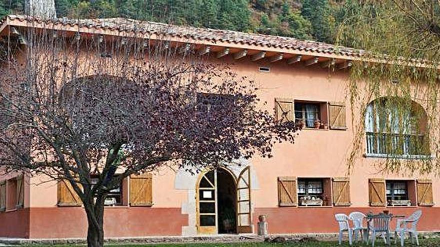 La finca de la Farga de Sant Vicenç del Rus, on va tenir lloc l&#039;accident ahir al migdia