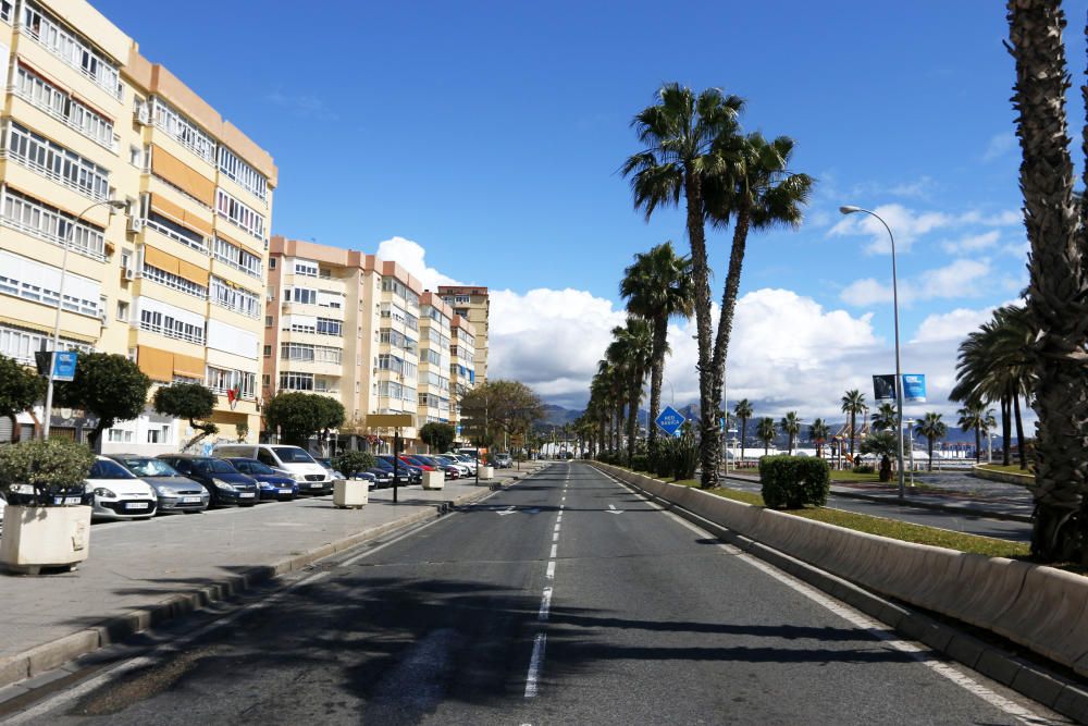 Playas cerradas en Málaga en el inicio de la primavera