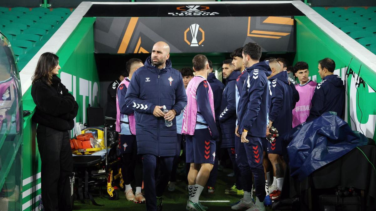 Entrenamiento del Celta en Glasgow.