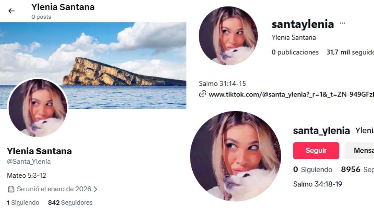Redes sociales de Ylenia