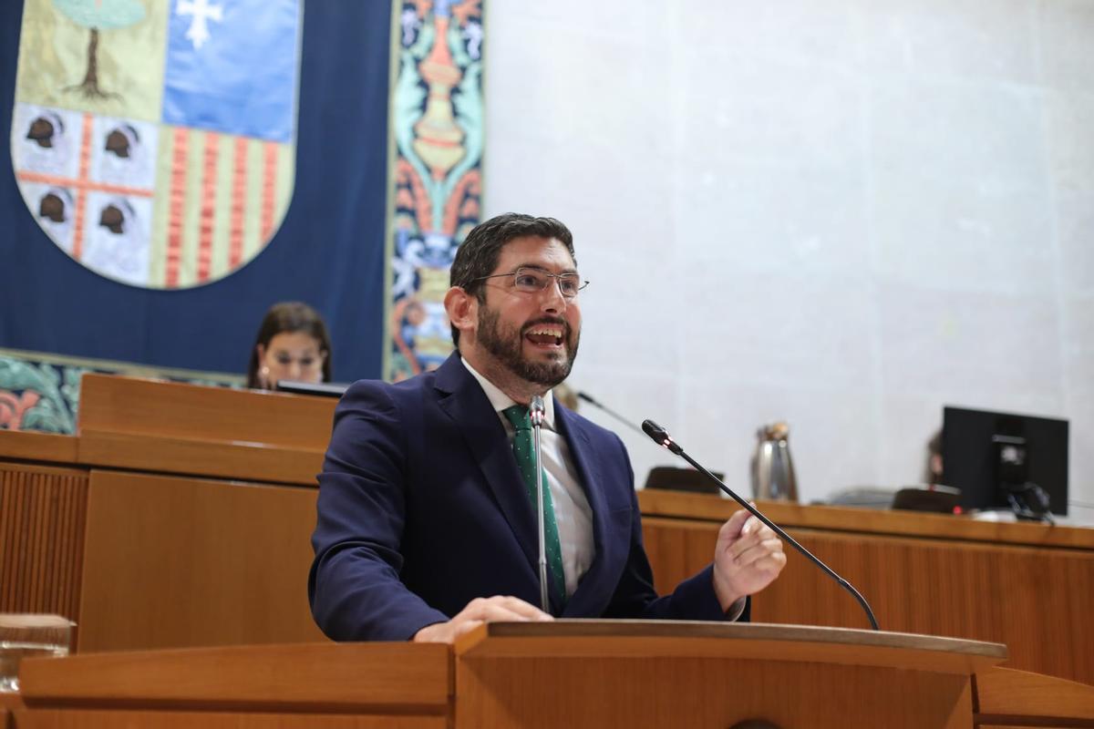 Alejandro Nolasco, portavoz de Vox en las Cortes y futuro vicepresidente del Gobierno de Aragón.