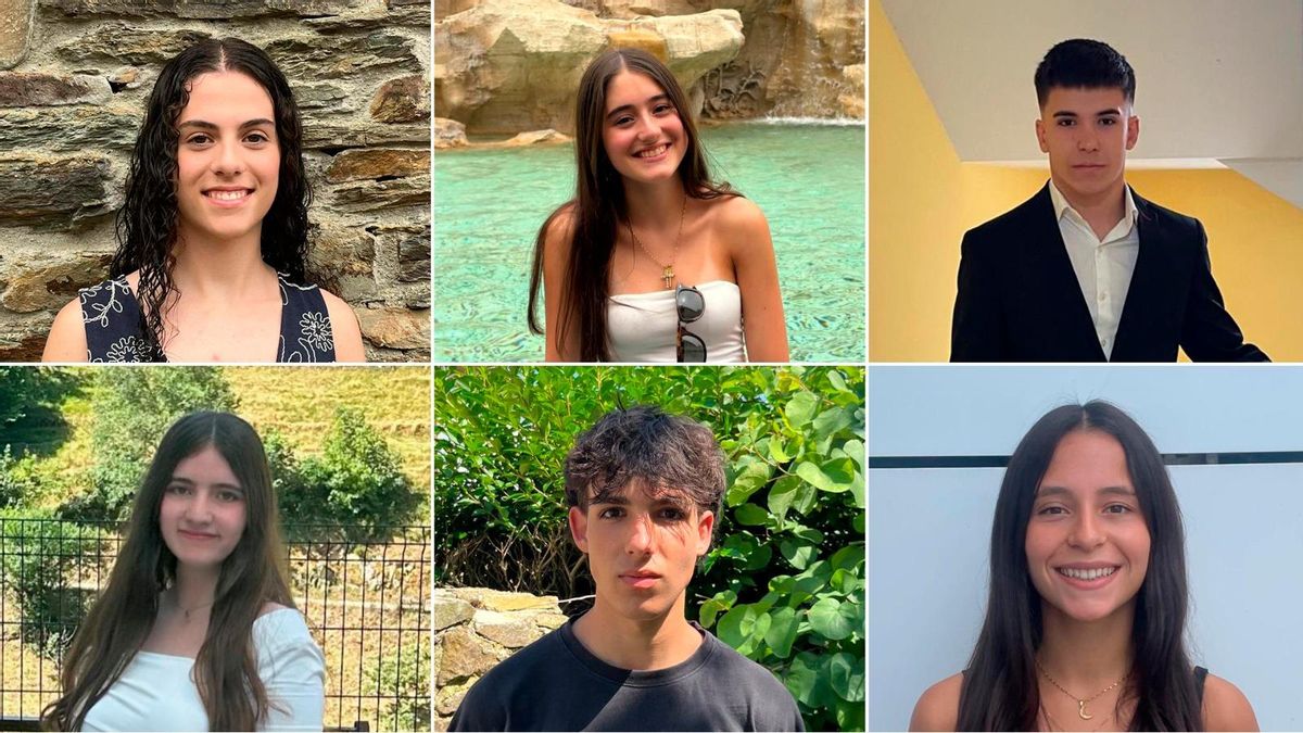 De izquierda a derecha y de arriba a abajo: Marta Méndez, Cristina González, Ángel González, Elda Boto, Juan Sánchez y Sabela Bermúdez.