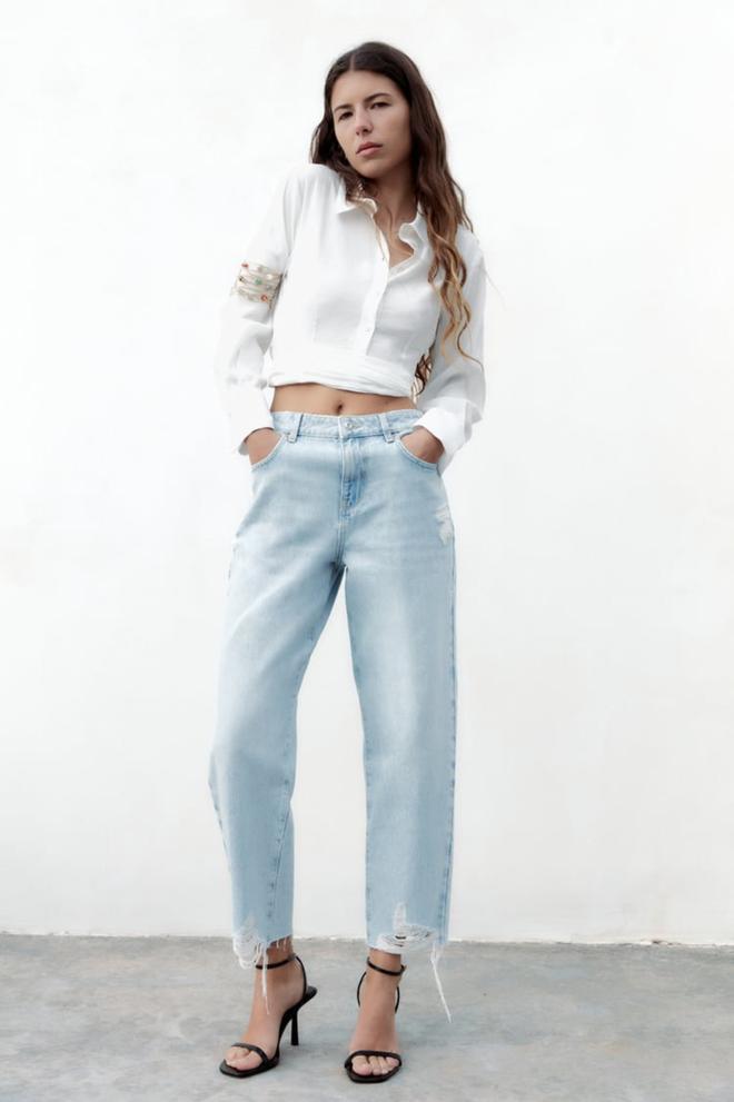 Jeans desgastados de la nueva colección de Zara