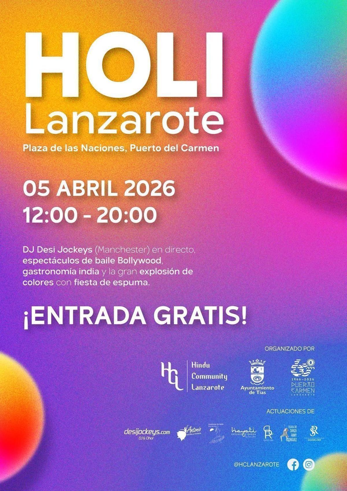 Festival Holi Lanzarote 2026