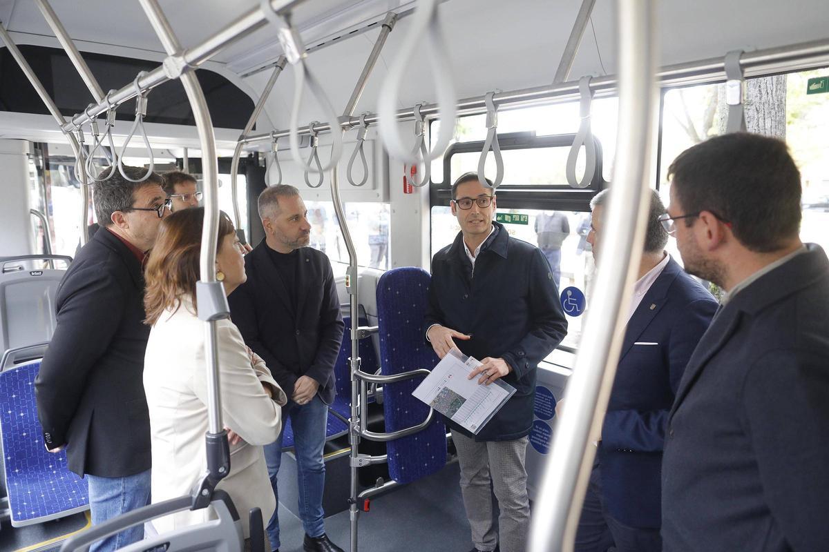 La presentació del corredor, aquest dissabte matí.