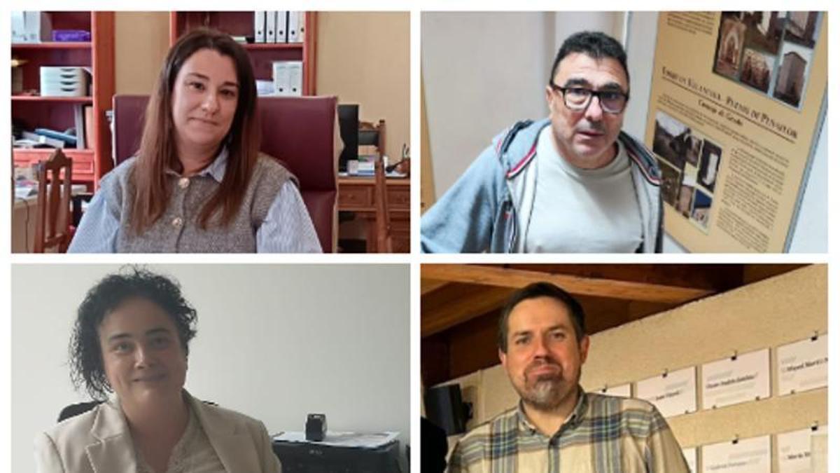 Arriba, Cristina Coalla y Chema González. Debajo, Marta Pravia y Diego García.