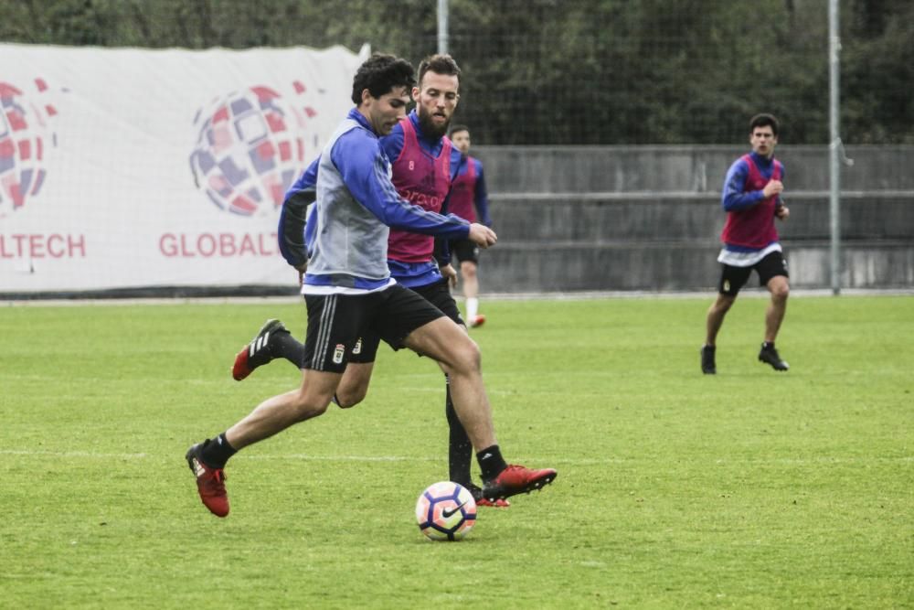 Entrenamiento del Real Oviedo en El Requexón