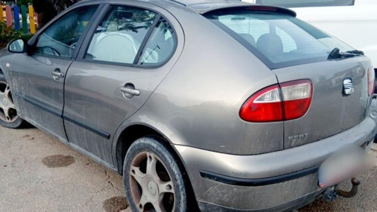 Un vehículo recuperado recientemente por la Policía en la población murciana de Jerónimo y Avileses.