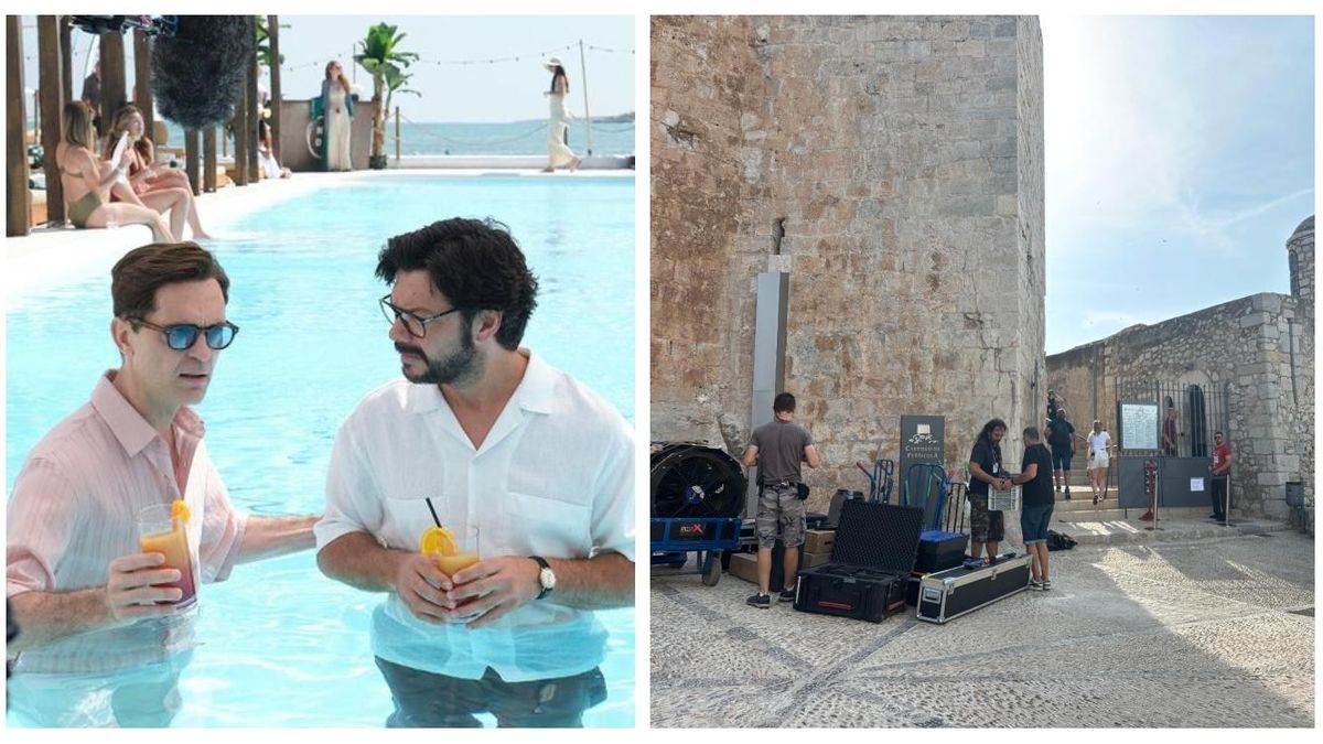 El rodaje de la segunda temporada de 'Berlín' se ha focalizado este martes en el casco antiguo de Peñíscola.