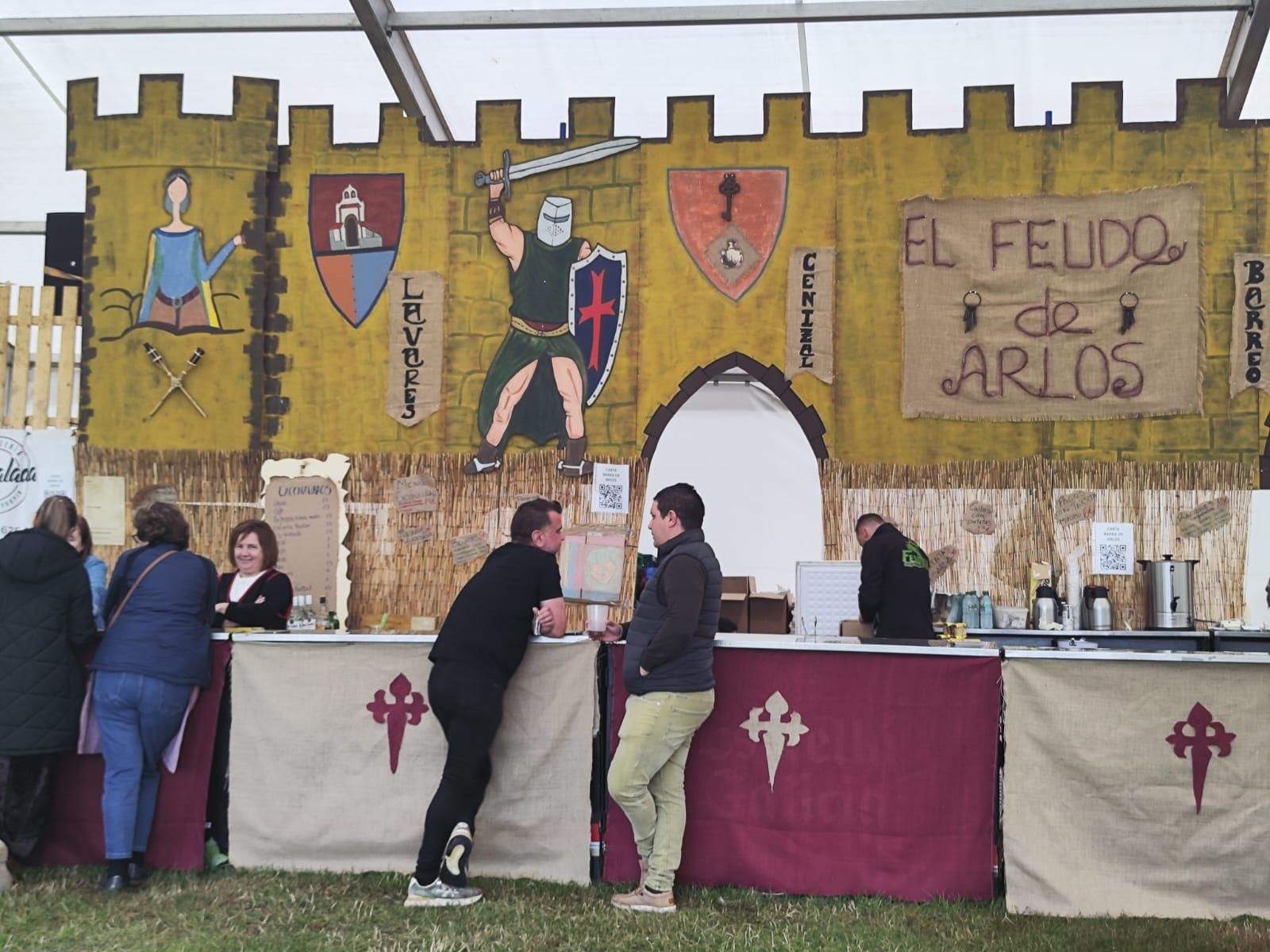 Todo listo para la gran cena y torneo medieval de Llanera