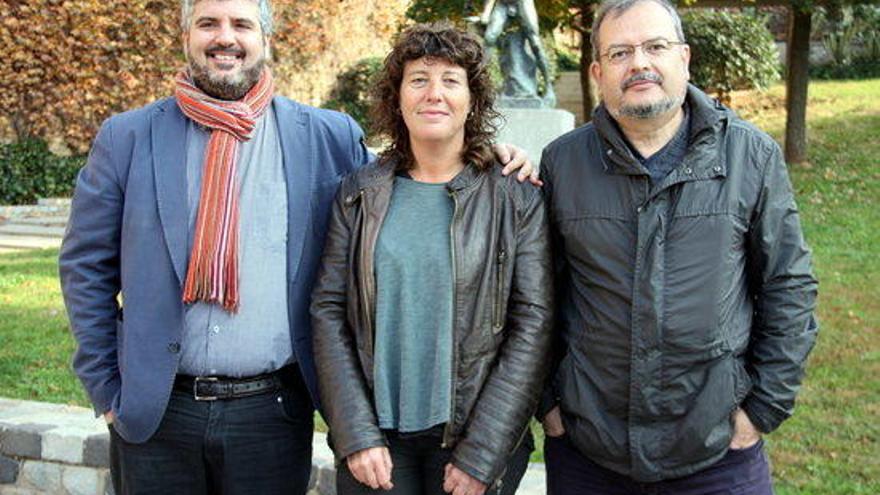 Teresa Jordà amb Joan Olòriz i Jordi Martí.