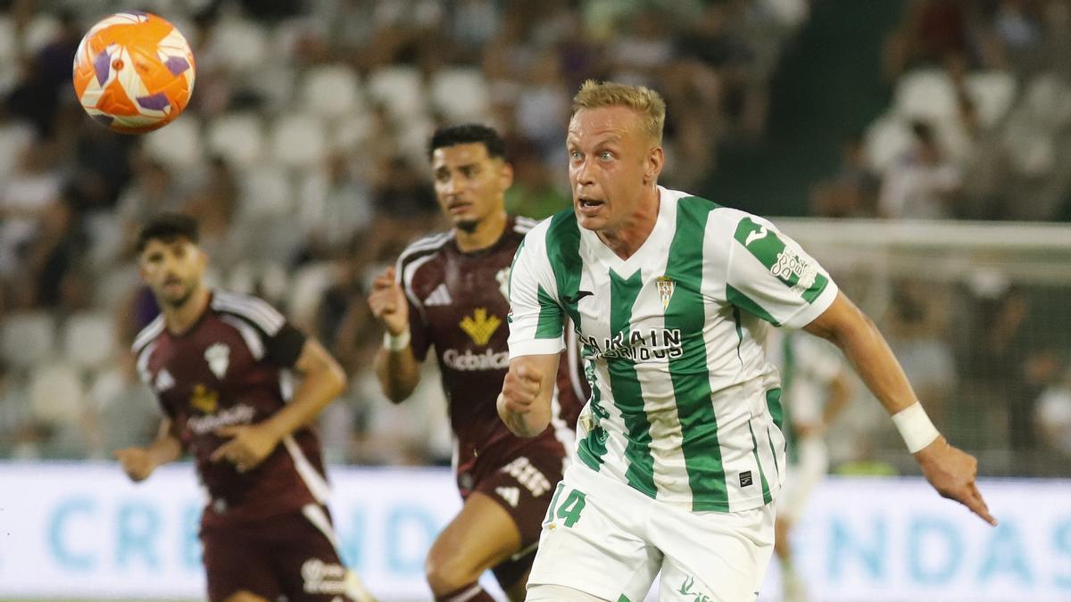 Obolskii, en un encuentro del Córdoba CF.