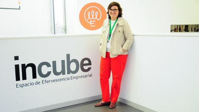 Maica Gil, ayer antes de arrancar la primera jornada de la cumbre.