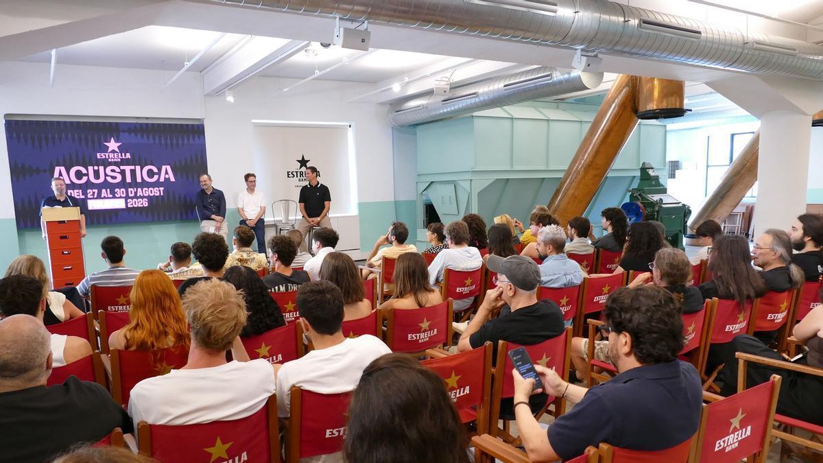 La presentació de l'Acústica 2026 a l'Antiga Fàbrica Estrella Damm