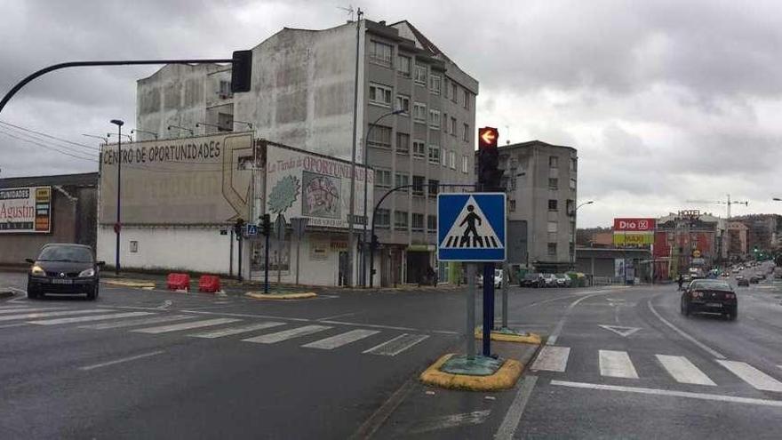 Ubicación de la rotonda prevista en Fonteculler.