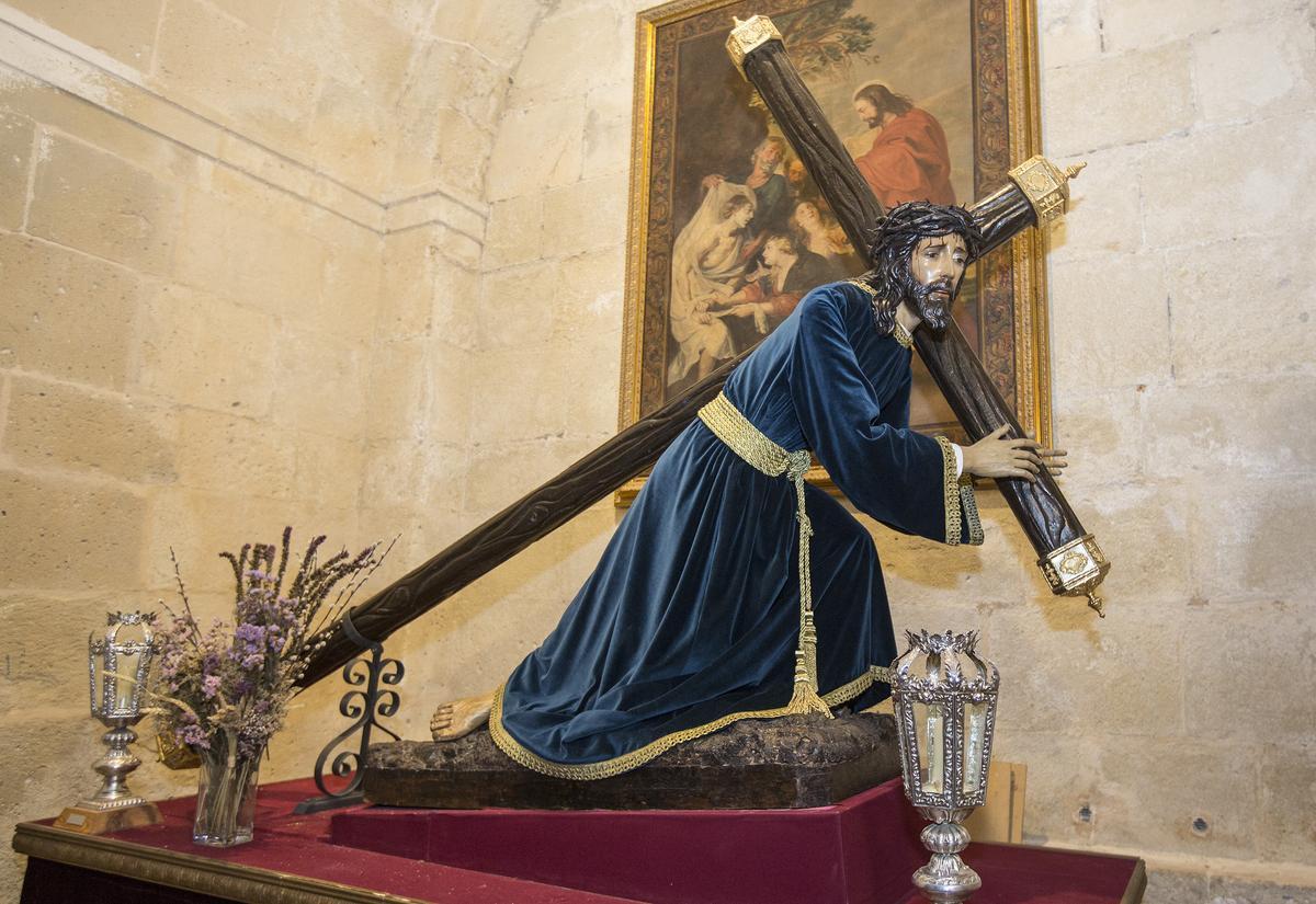 El Cristo de las Penas, en la basílica de Santa María