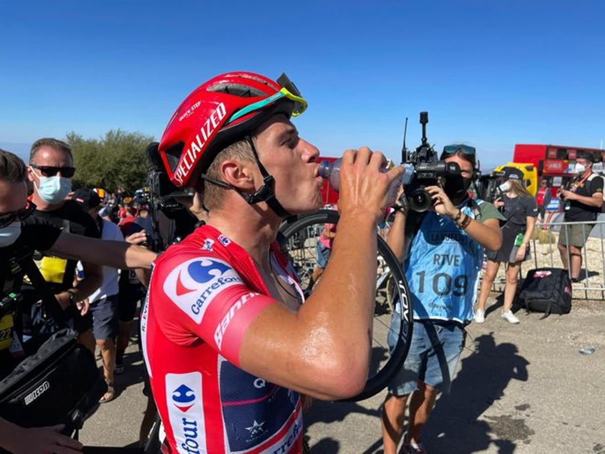 Remco Evenepoel, el líder de la Vuelta.