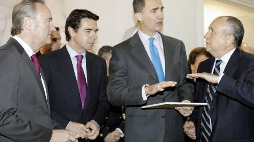 Encuentro de Fabra con el Príncipe y el ministro Soria