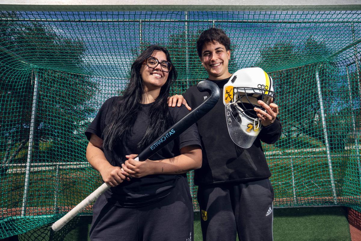 Barcelona. Deportes. 30/03/2026 Ritmo de campeona entrevistas con Laia Bonals Ruiz.. Retratos a Clara Pérez, jugadora de hoquei del Atlètic Tarrasa Hockey y portera de la Selección Espanyola. FOTO de ZOWY VOETEN