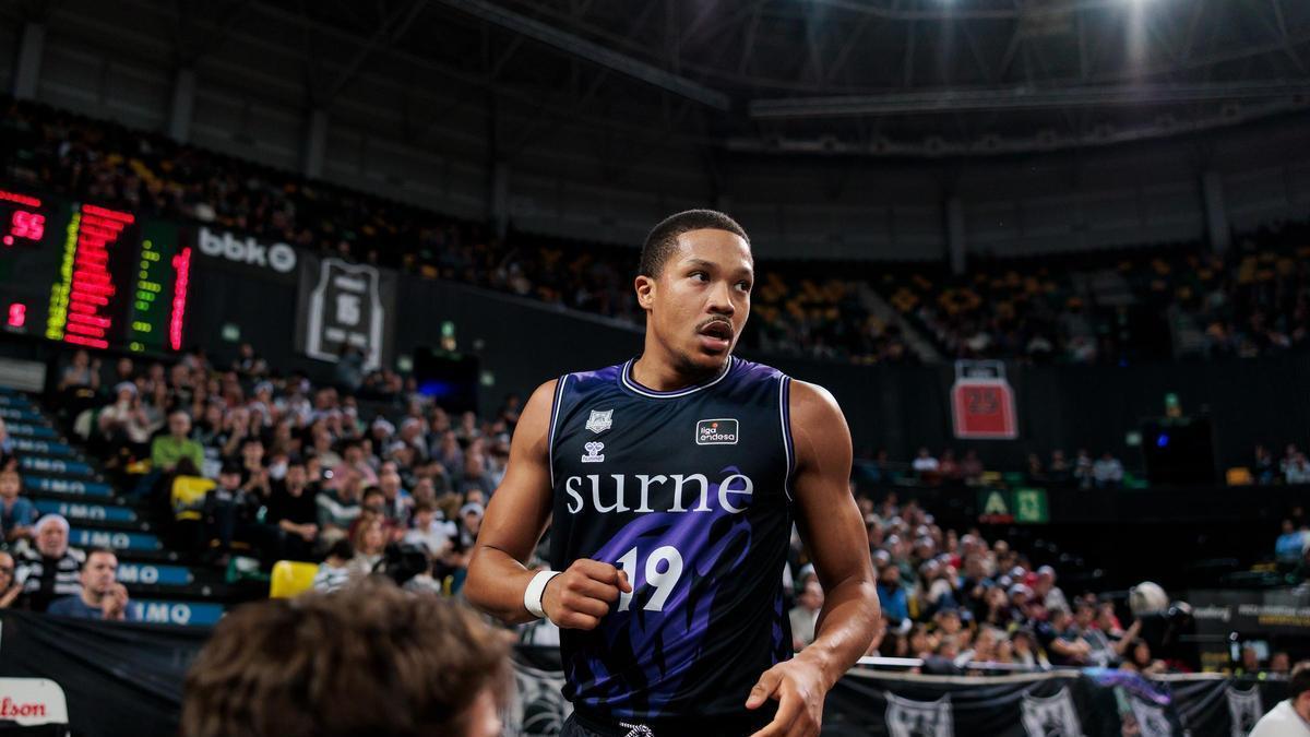 Melwin Pantzar, ha jugado cedido del Unicaja en el Bilbao Basket este curso.
