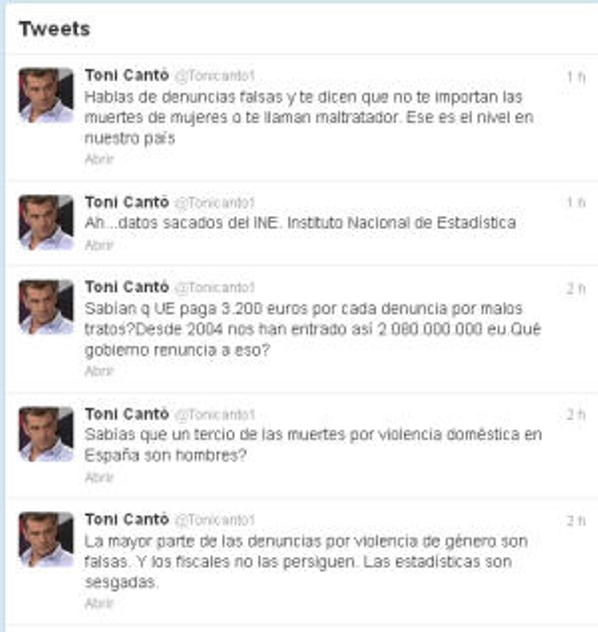 Cantó pide perdón por dudar de las denuncias