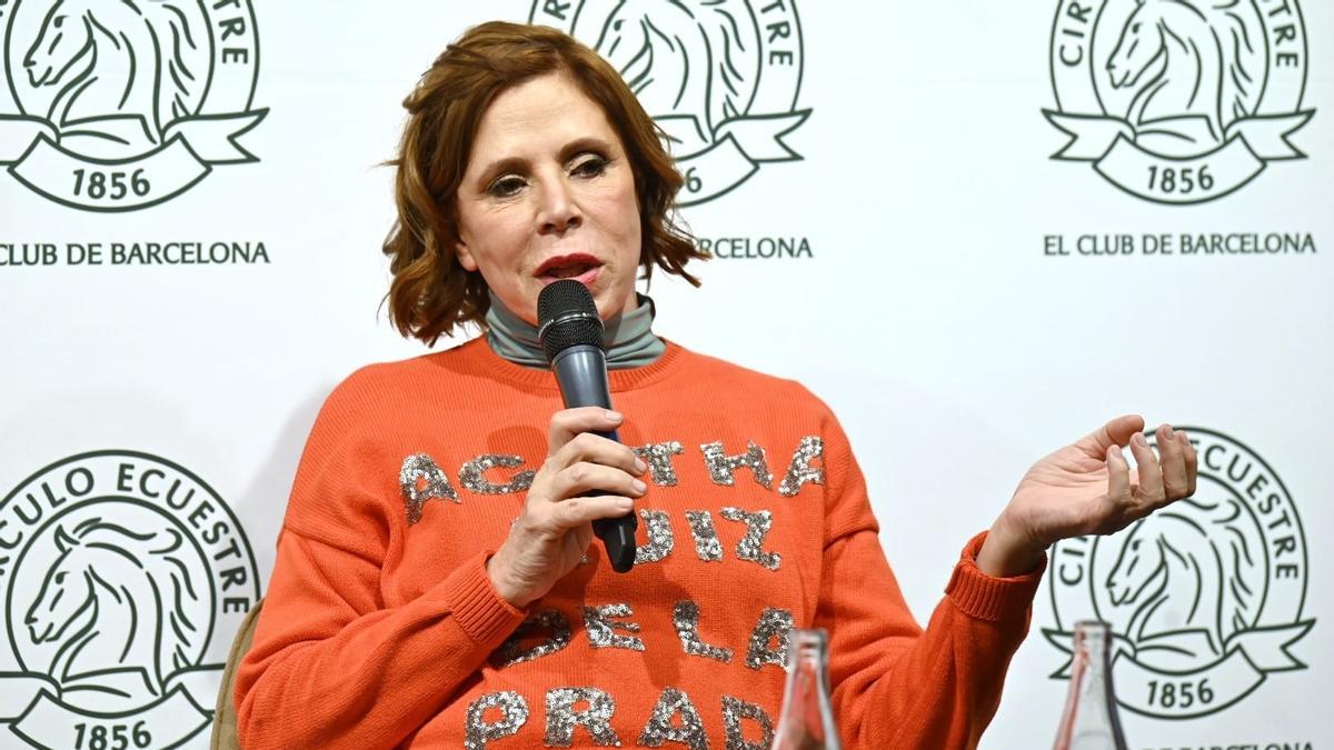 Ágatha Ruiz de la Prada, en el Círculo Ecuestre de Barcelona, este jueves.