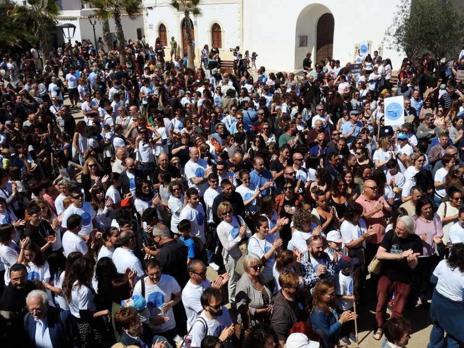 Manifestación en Formentera