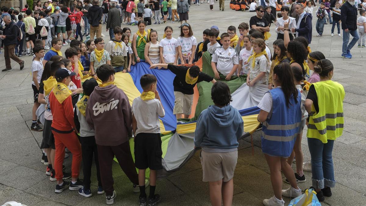 As actividades ao aire libre desenvolvéronse na Praza Maior.