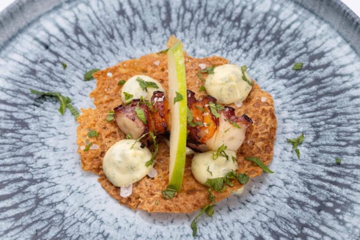 Filloa, polbo e menta