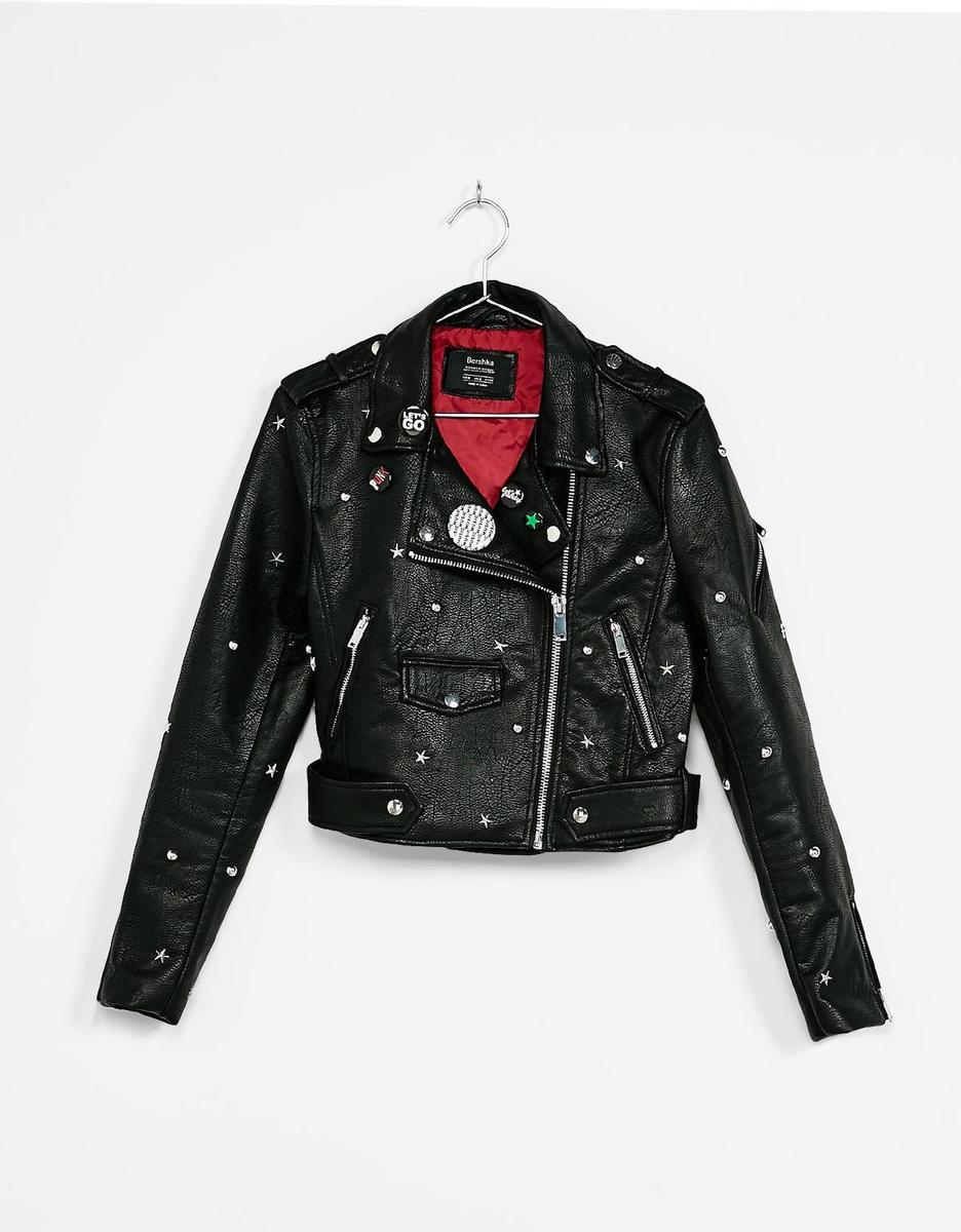 Biker con estrellas de Bershka (49,95€)