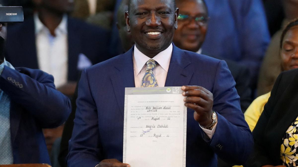 William Ruto, nuevo presidente de Kenia.