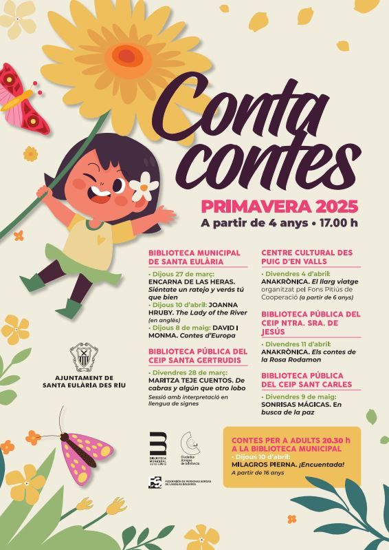 El cartel de Cuentacuentos de Primavera
