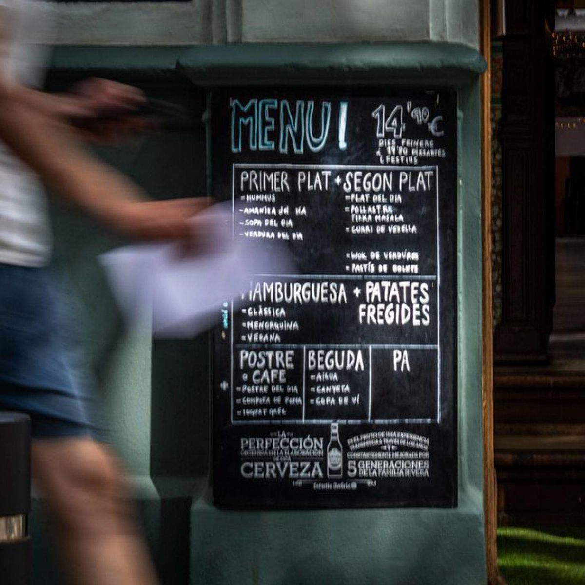 El menú del dia a BCN puja un 6,3% en un any i arriba als 14 euros El menú del dia a BCN puja un 6,3% en un any i arriba als 14 euros