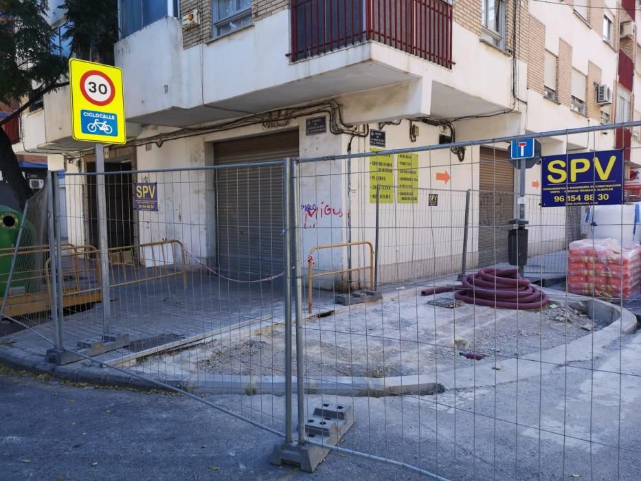 Obras en los alrededores del Hospital General