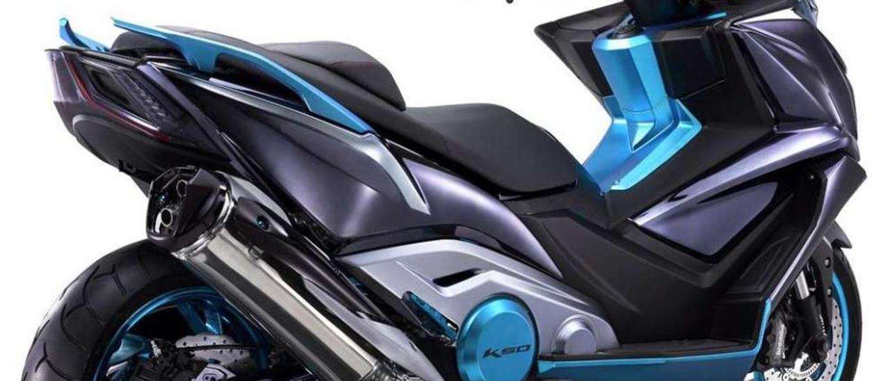 Primera imagen del K50 de Kymco. // FDV